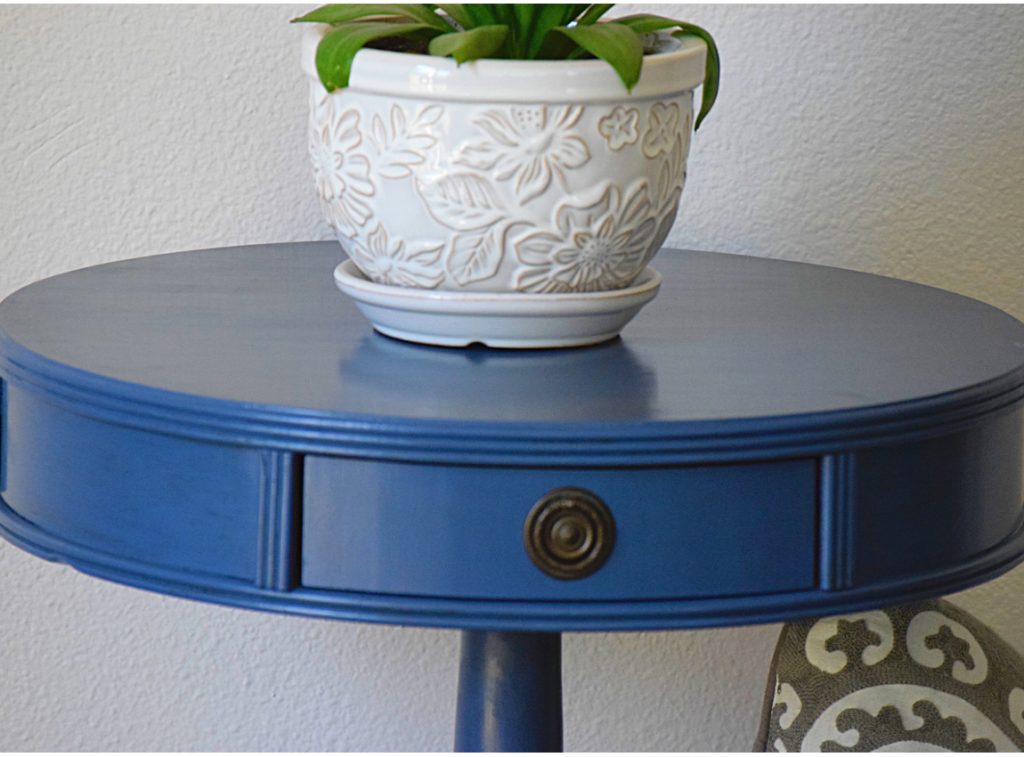 blue painted furniture