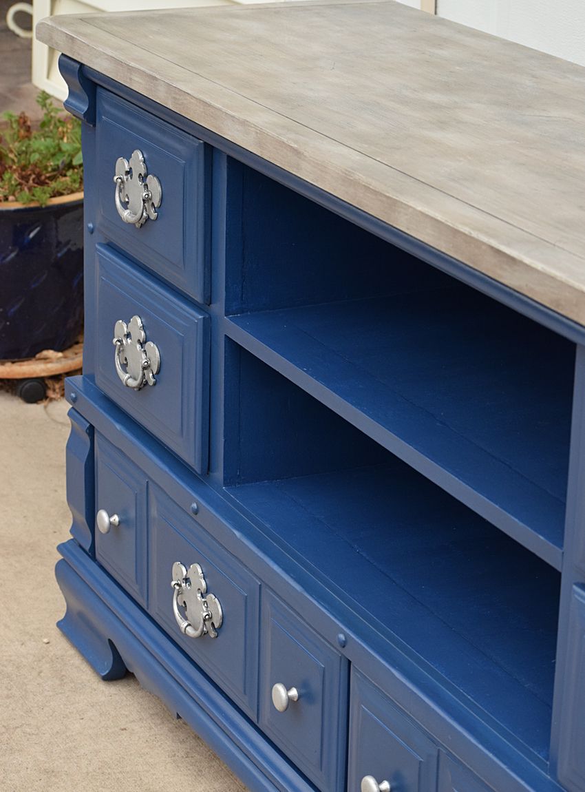 Old Dresser turned TV Console | Timeless Creations, LLC
