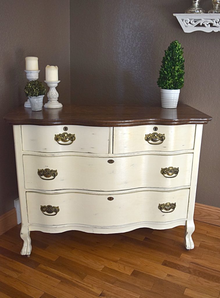 White Distressed Dresser A Client’s Vision Brought to Life