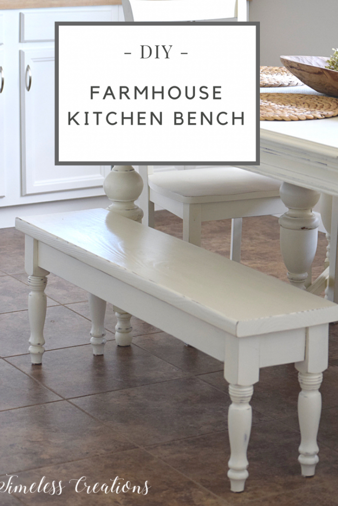 Diy Farmhouse Kitchen Bench Timeless, Farmhouse Kitchen Bench