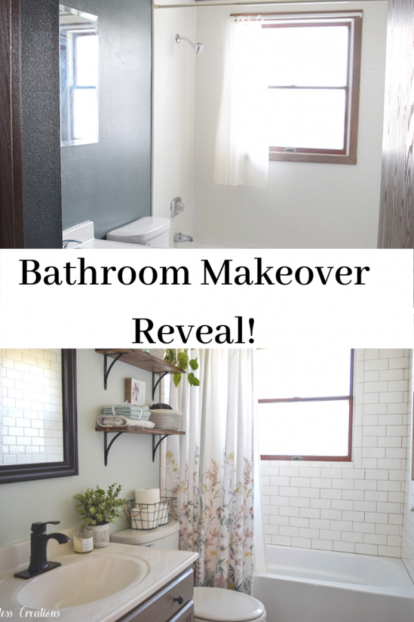 Bathroom Makeover Reveal at Kristen's House- One Room Challenge ...